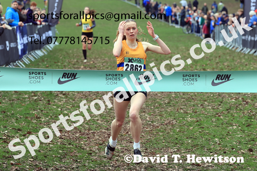 Womens Under-20s 2026 UK CAU Inter Counties Cross Country, Wollaton Park, Nottingham. Photo: David T. Hewitson/Sports for All Pics